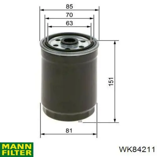 Comprar WK84211 Mann-Filter Filtro diesel