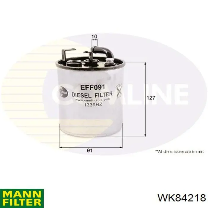 Comprar WK84218 Mann-Filter Filtro diesel