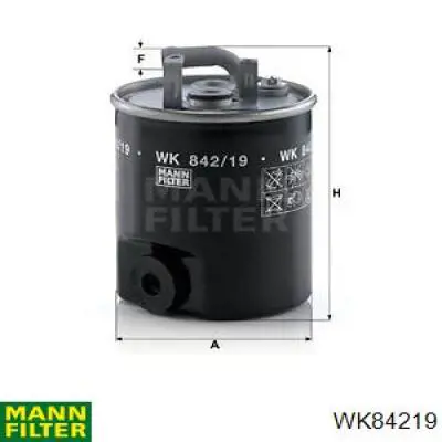 Filtro combustible Mann-Filter WK84219 precio, desde 26,19 EUR