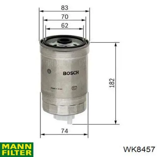 WK8457 Mann-Filter filtro combustible
