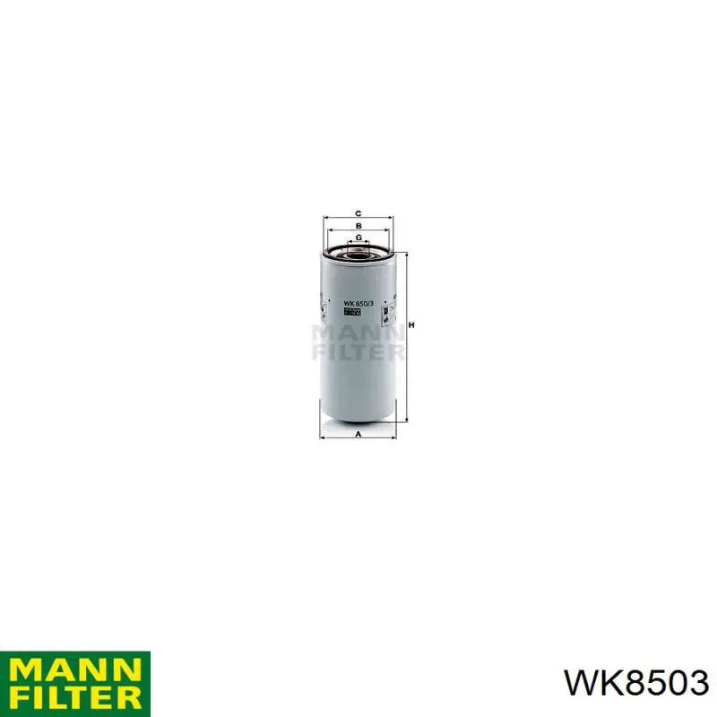 WK8503 Mann-Filter filtro de combustible