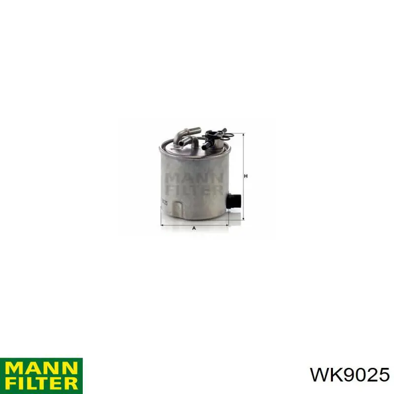WK9025 Mann-Filter filtro combustible