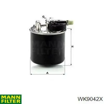 WK9042X Mann-Filter filtro combustible