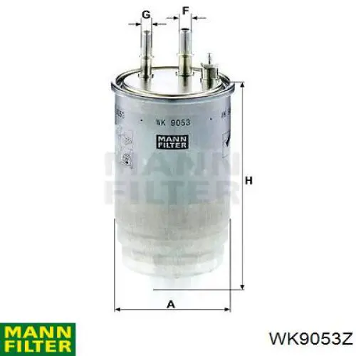 WK9053Z Mann-Filter filtro combustible
