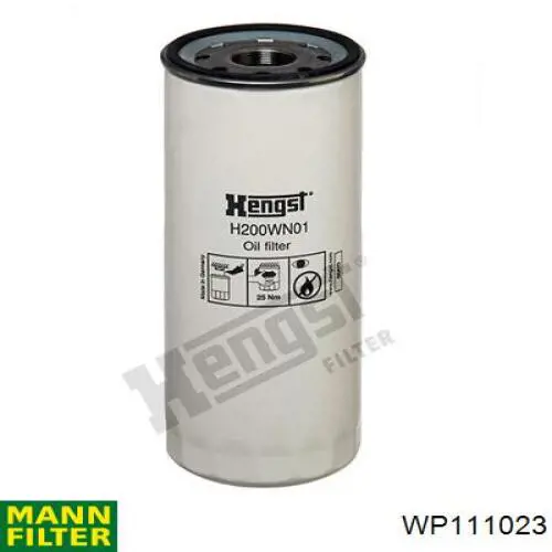 WP111023 Mann-Filter filtro de aceite