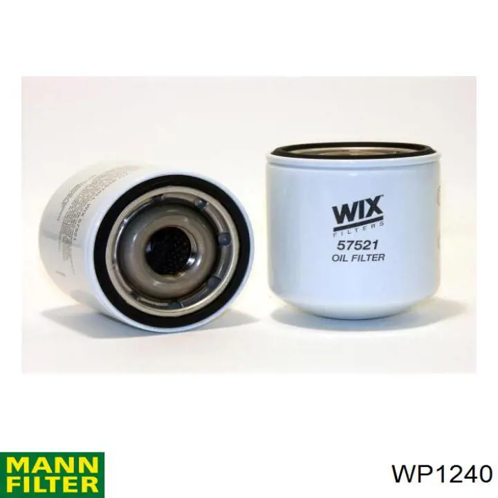 Filtro de aceite WP1240 Mann-Filter