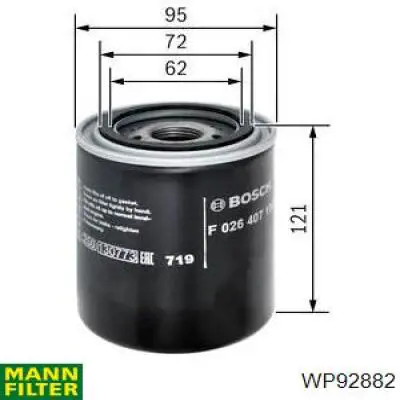 Filtro de aceite Nissan Patrol Y60