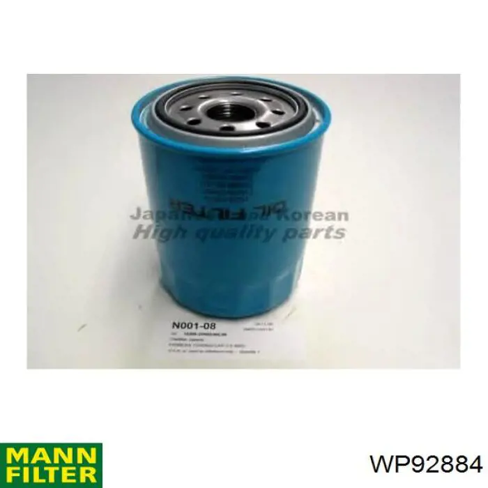 WP92884 Mann-Filter filtro de aceite