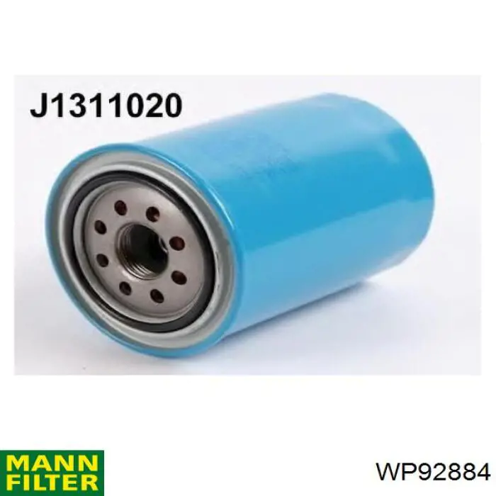 Filtro de aceite motor Mann-Filter WP92884