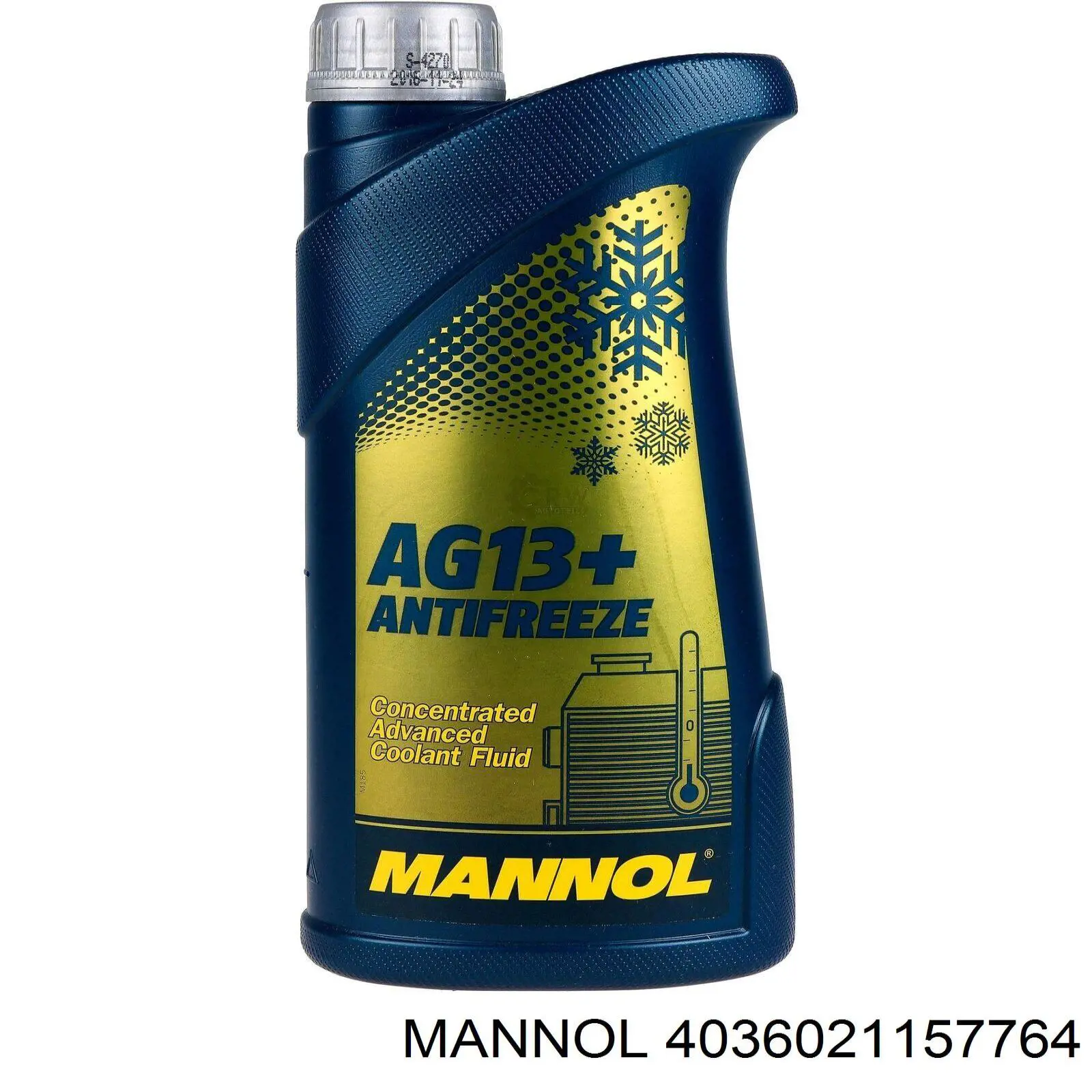 Líquido anticongelante Mannol Hightec Antifreeze AG13 -40°C -40°C 5L Зелёный (4036021157764)