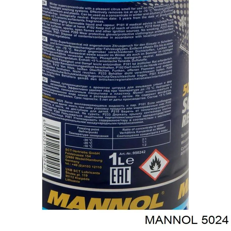 Líquido limpiaparabrisas 5024 Mannol