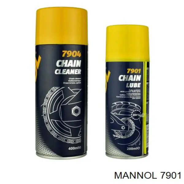 7901 Mannol limpiador lubricante de cadenas de moto