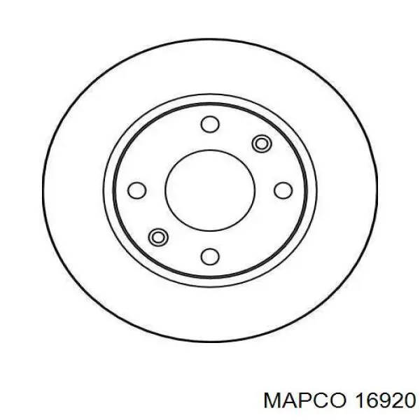 Junta homocinética exterior delantera Mapco 16920