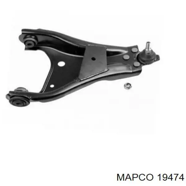Brazo inferior izquierdo de la suspensión delantera 19474 Mapco