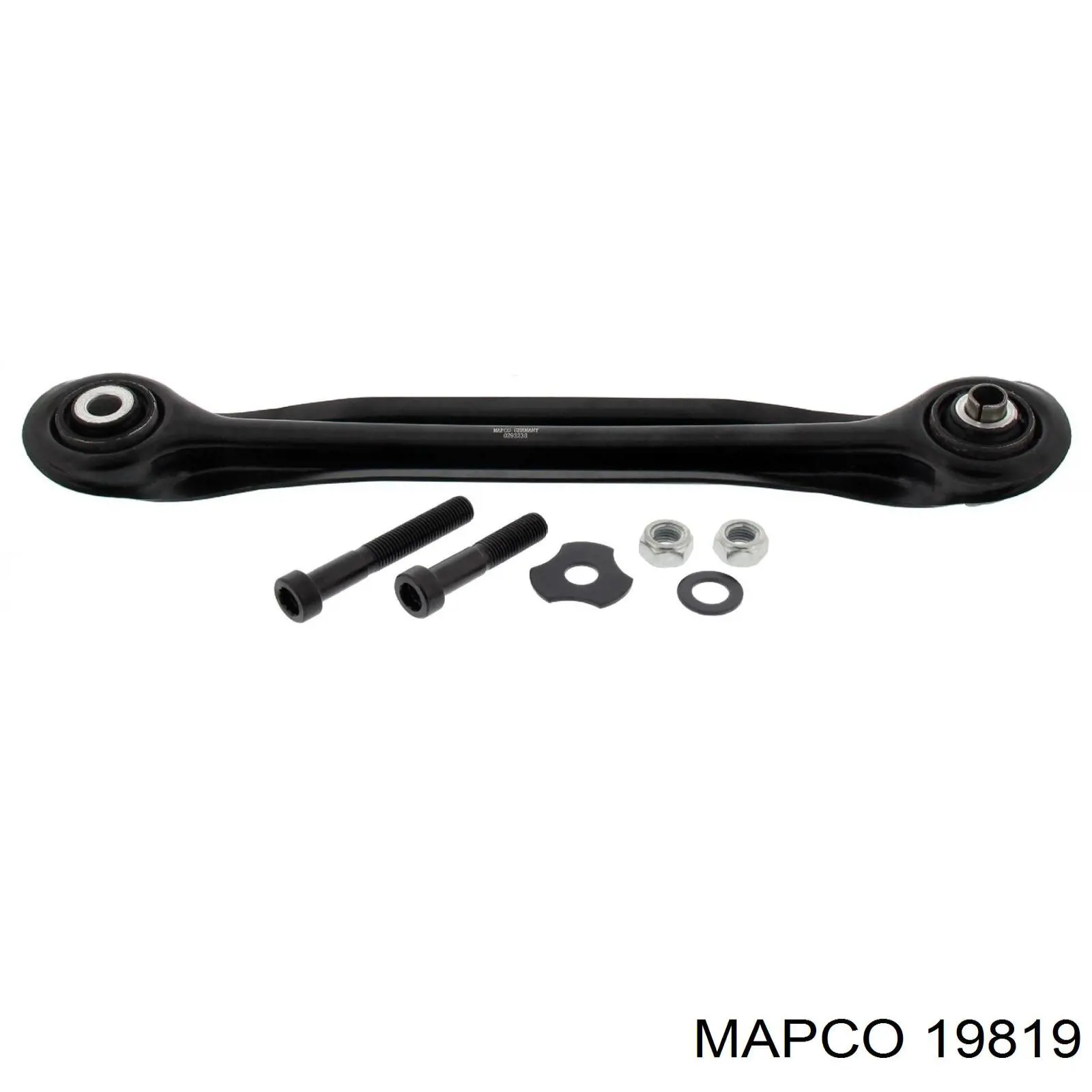 19819 Mapco palanca de soporte suspension trasera longitudinal inferior izquierda/derecha