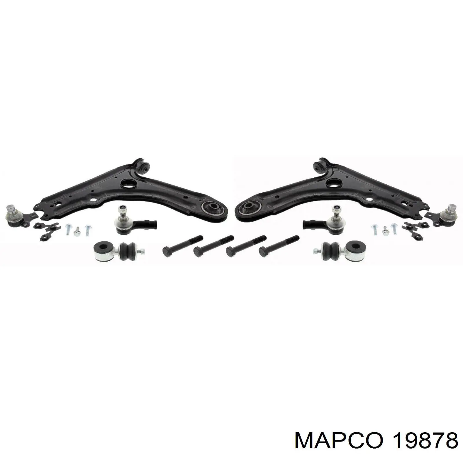 19878 Mapco rótula barra de acoplamiento exterior