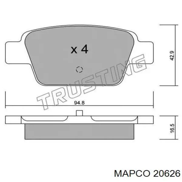 Amortiguador 1141586 Ford