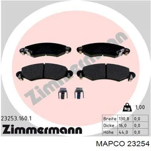 Tensor de la correa trapecial Mapco 23254 precio, desde 53,63 EUR