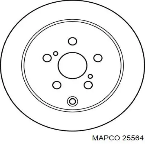Disco de freno trasero Toyota Prius NHW20
