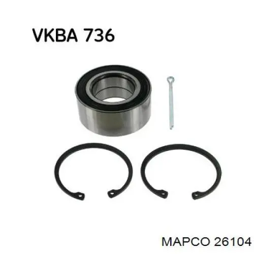 Cojinete de rueda delantero Renault Laguna 1 B56, 556