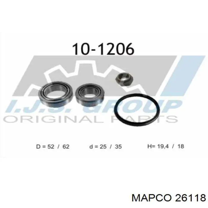 Cojinete de cubo delantero Renault (RVI) 10R32007C precio, desde 24,09 EUR