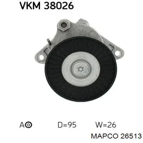 Comprar 26513 Mapco Cubo de rueda, Eje trasero