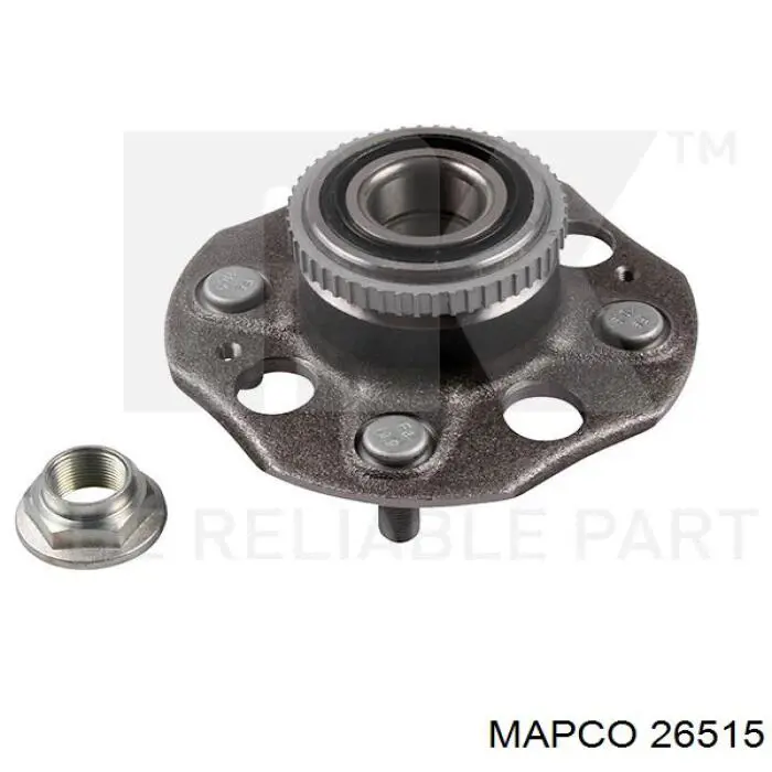 Cubo de rueda trasero 26515 Mapco