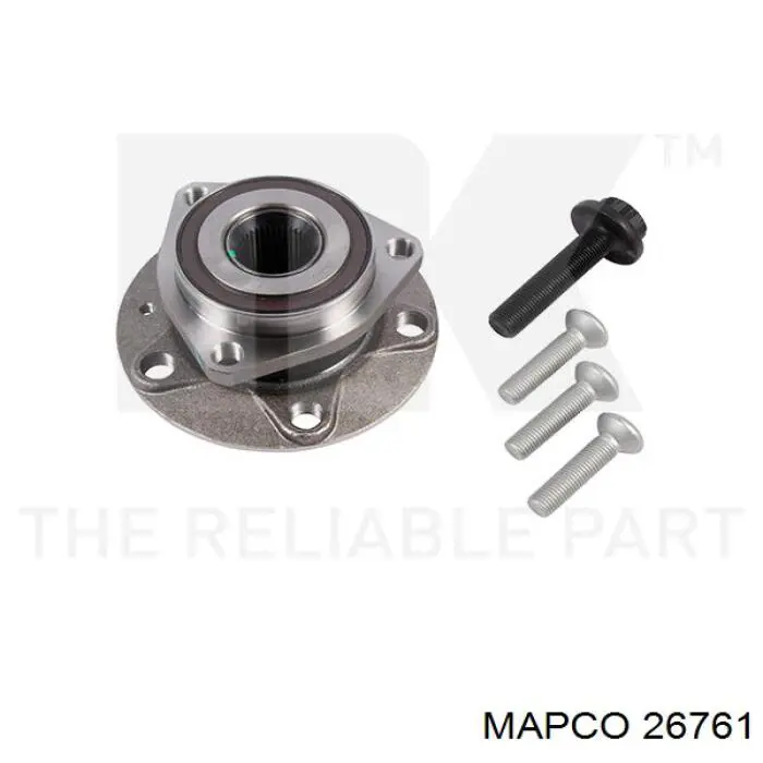 Buje de rueda delantero 26761 Mapco