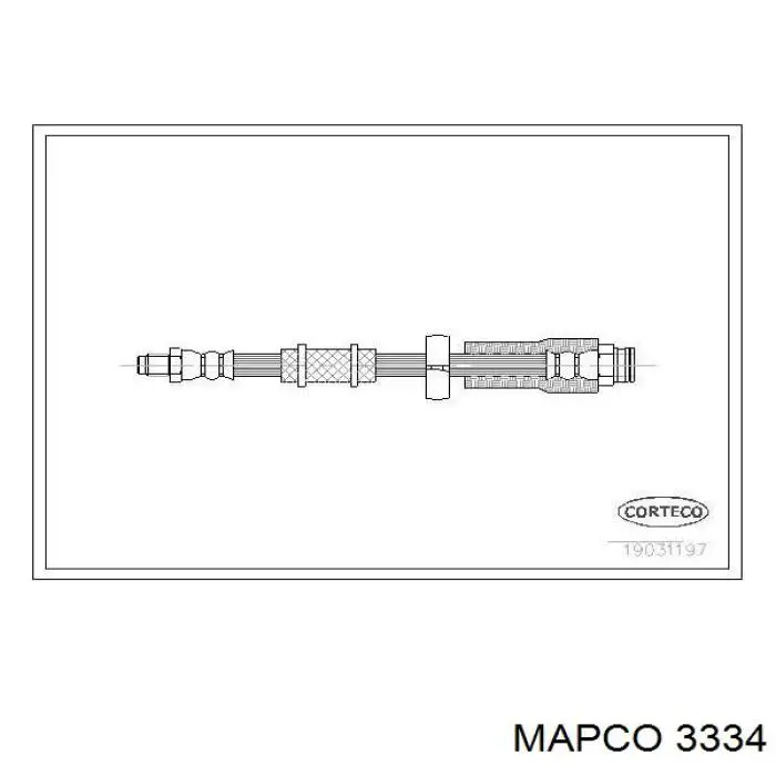 3334 Mapco latiguillo de freno delantero