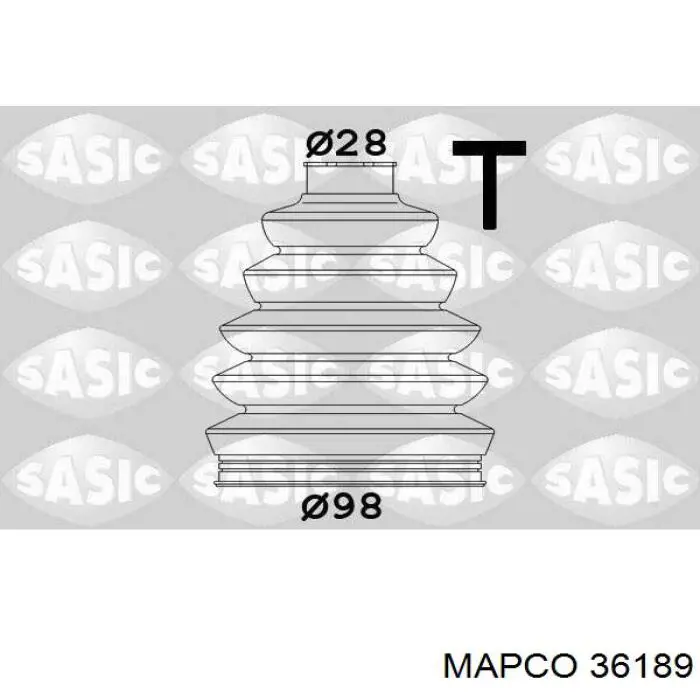 36189 Mapco soporte, motor, inferior