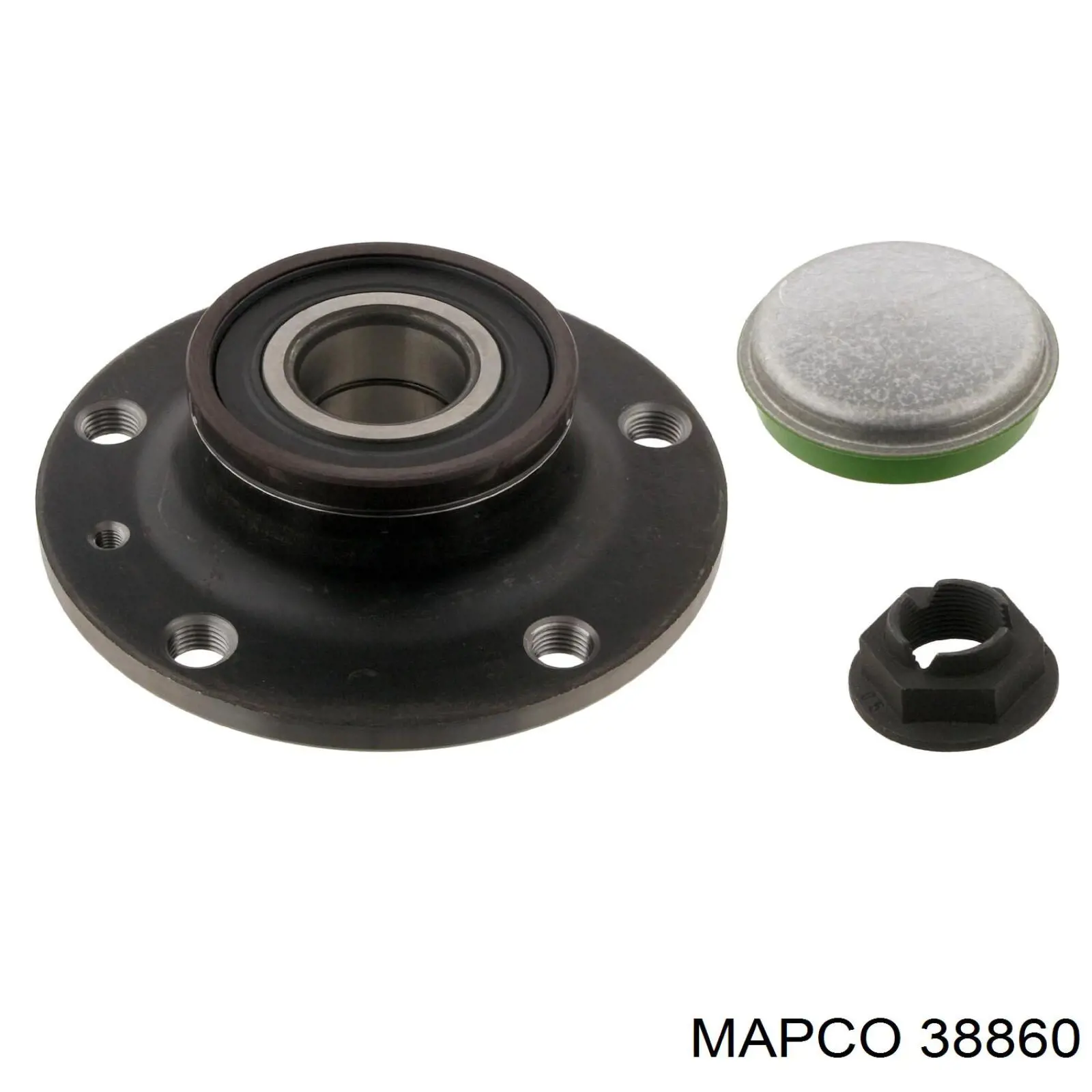 38860 Mapco soporte amortiguador delantero
