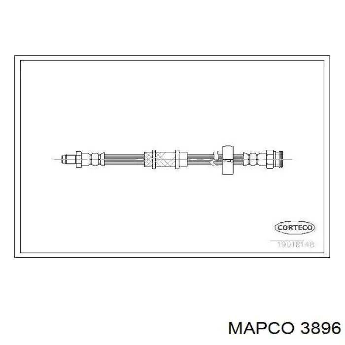 3896 Mapco latiguillo de freno delantero