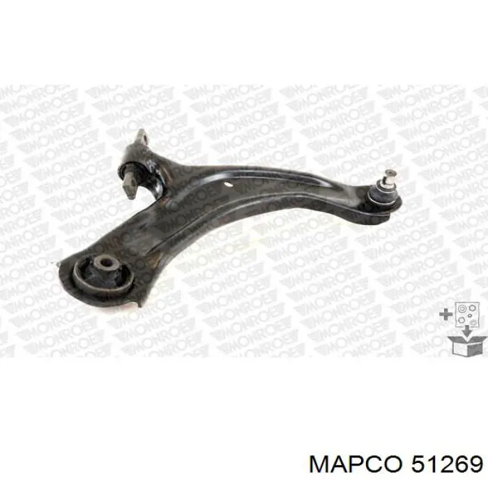 Brazo inferior derecho de la suspensión delantera Mapco 51269