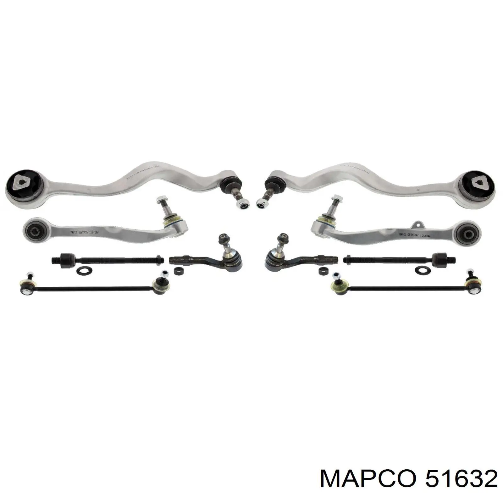 Brazo inferior izquierdo de la suspensión delantera 51632 Mapco