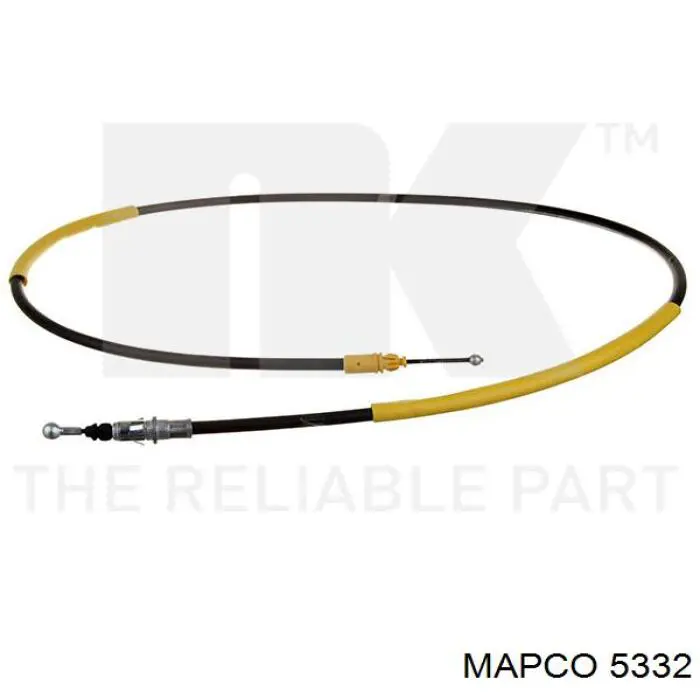 5332 Mapco cable de freno de mano trasero derecho