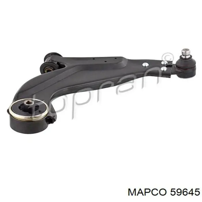 Brazo inferior derecho de la suspensión delantera 59645 Mapco