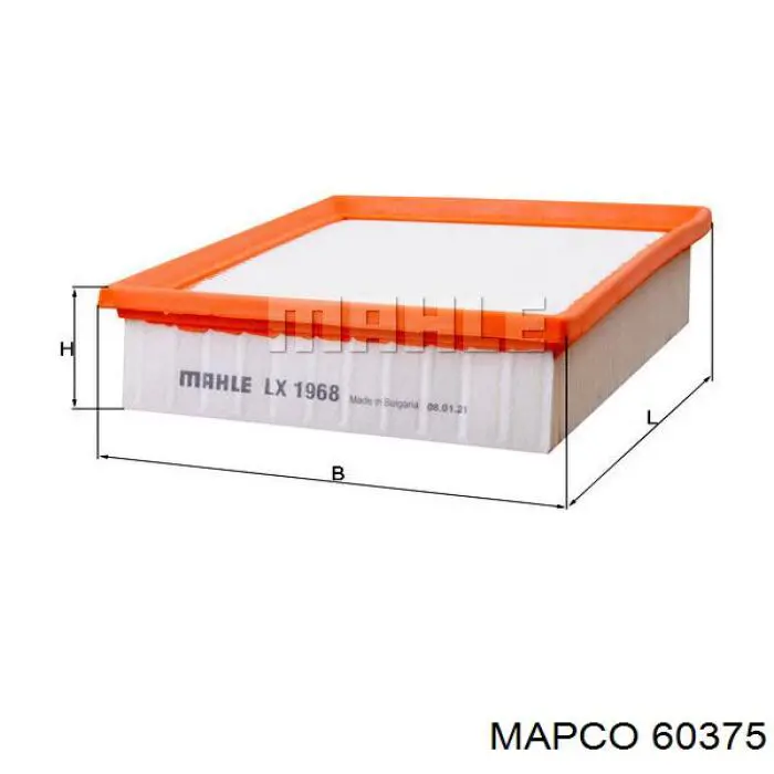 60375 Mapco filtro de aire
