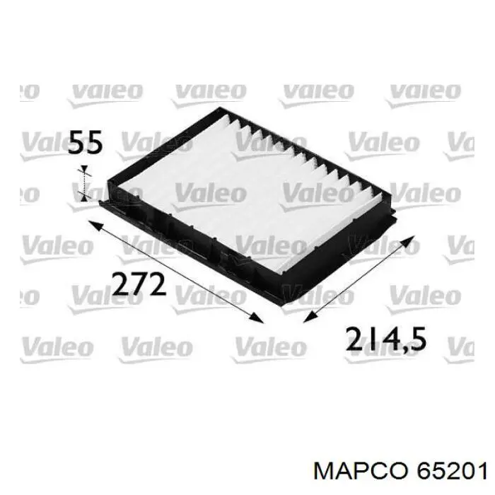 65201 Mapco filtro habitáculo