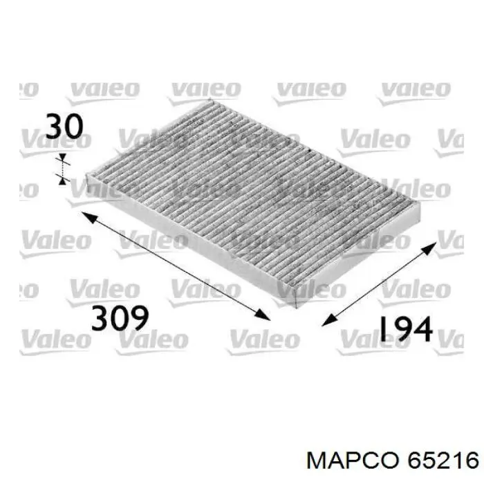 65216 Mapco filtro habitáculo