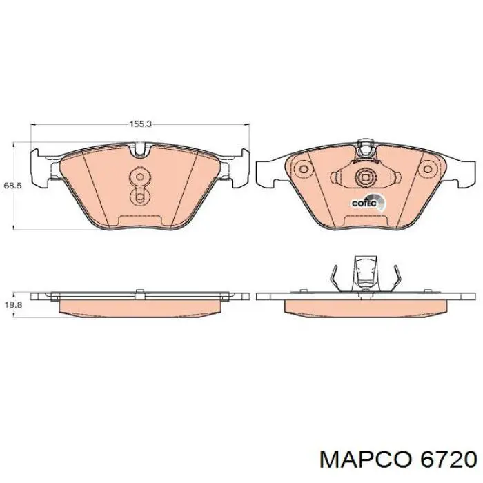 Pastillas de freno delanteras BMW 3 E90