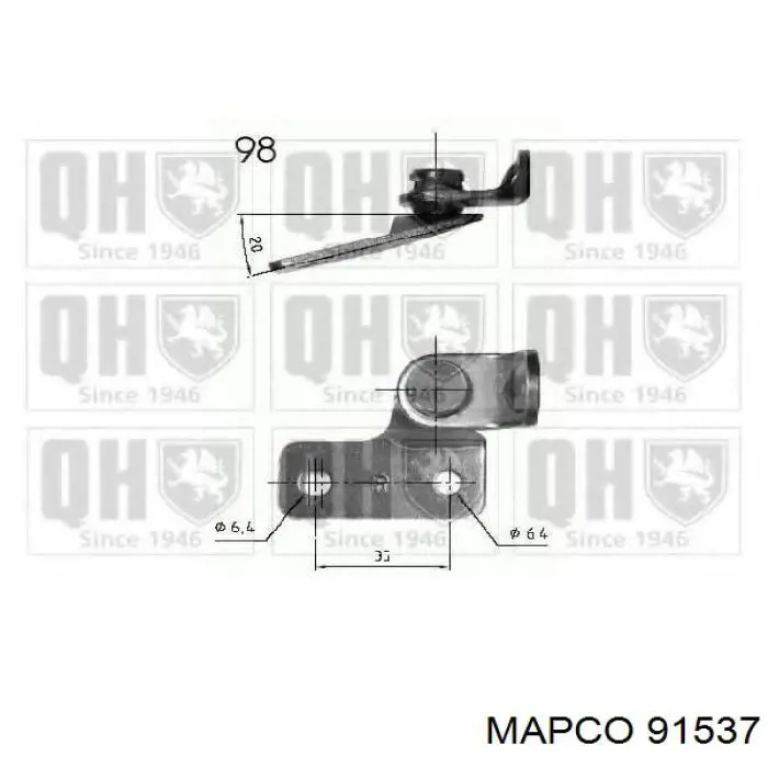 Amortiguador de porton para Mazda 626 III GV
