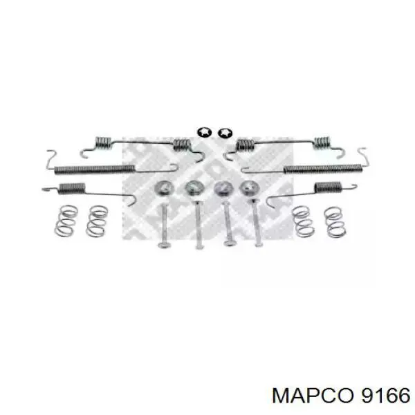 9166 Mapco kit de montaje, zapatas de freno traseras