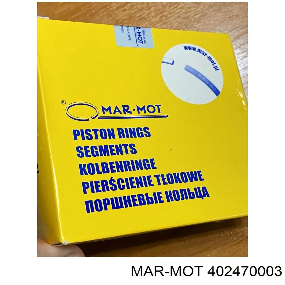 4.0247.00.03 Mar-mot juego de aros de pistón, motor, std