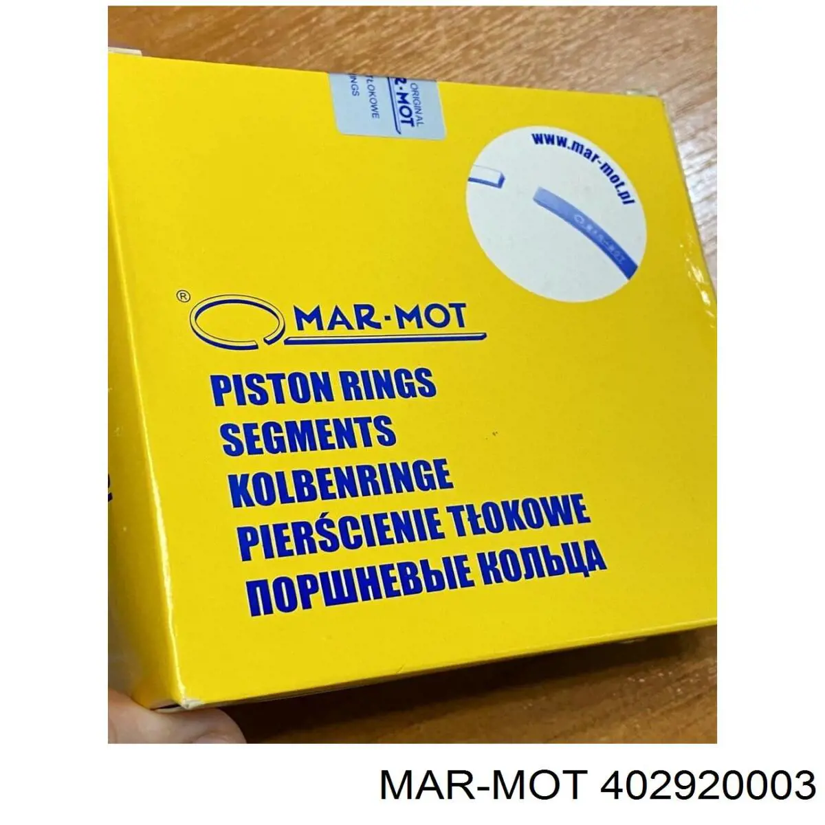 4.0292.00.03 Mar-mot juego de aros de pistón, motor, std