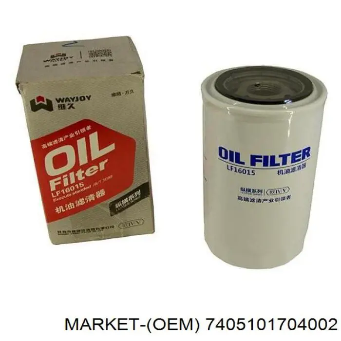 7405101704002 Market (OEM) filtro de aceite