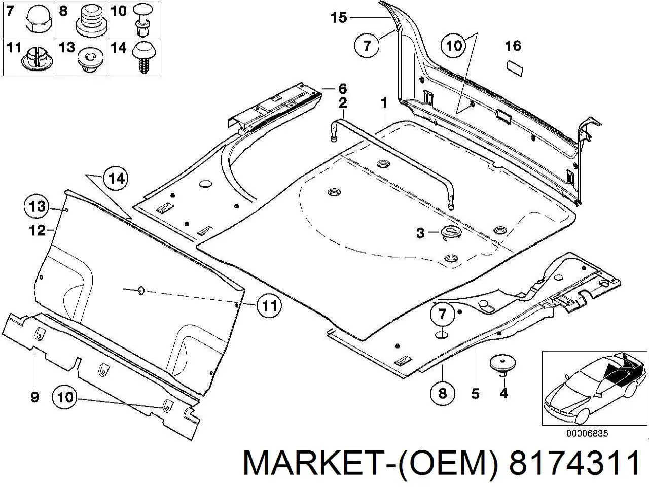 538021E040 Toyota Aleta delantera izquierda