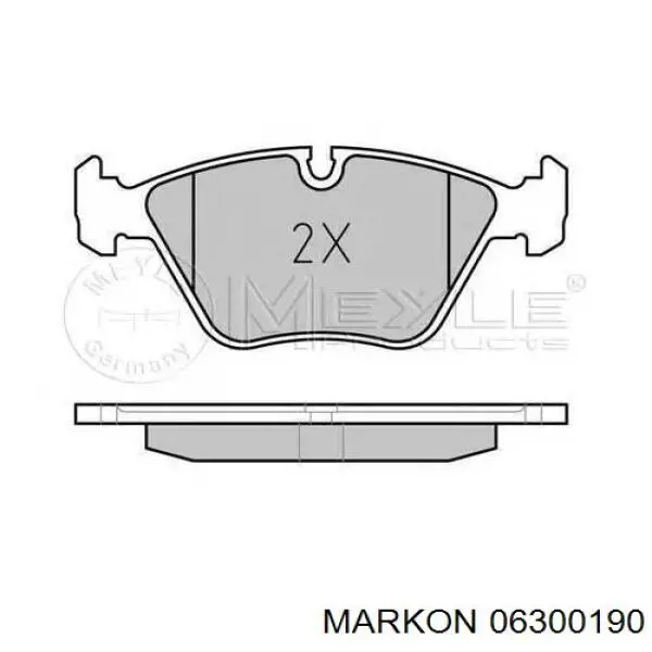 06300190 Markon pastillas de freno delanteras