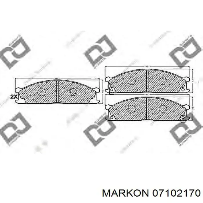 Pastillas de freno delanteras Nissan Terrano 1 WD21