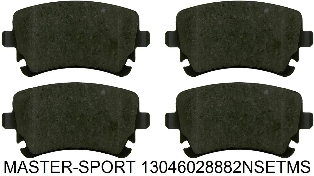 13046028882NSETMS Master-sport pastillas de freno traseras