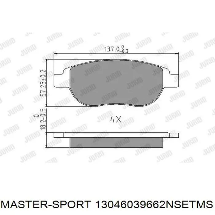 Pastillas de freno delanteras Citroen C3 1 FC